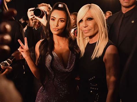 donatella versace and kim kardashian|kim kardashian west versace.